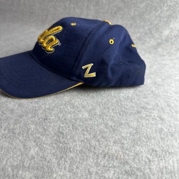UCLA Bruins Script Emb Vtg Zephyr GrafX Blue Black Brim Snapback Cap Hat EUC - Picture 3 of 6